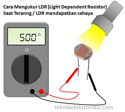 Cara Mengukur LDR (Light Dependent Resistor) saat terang