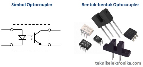 Simbol Optocoupler dan Bentuk Optocoupler