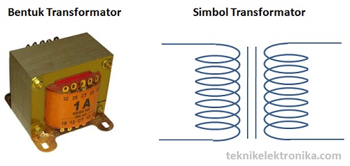Pengertian transformator (bentuk dan simbol trafo)