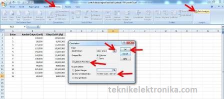 Cara Menghitung Koefisien Korelasi dengan Analysis ToolPak di Microsoft Excel