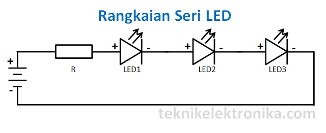 Cara Merangkai Lampu LED (Rangkaian Seri LED)