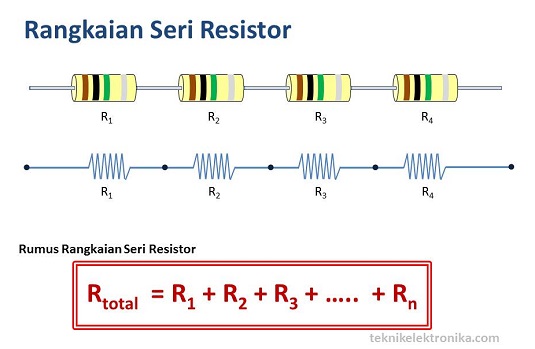 Rumus dan Rangkaian Seri Resistor
