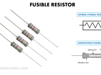 pengertian fusible resistor, cara kerja dan konstruksinya
